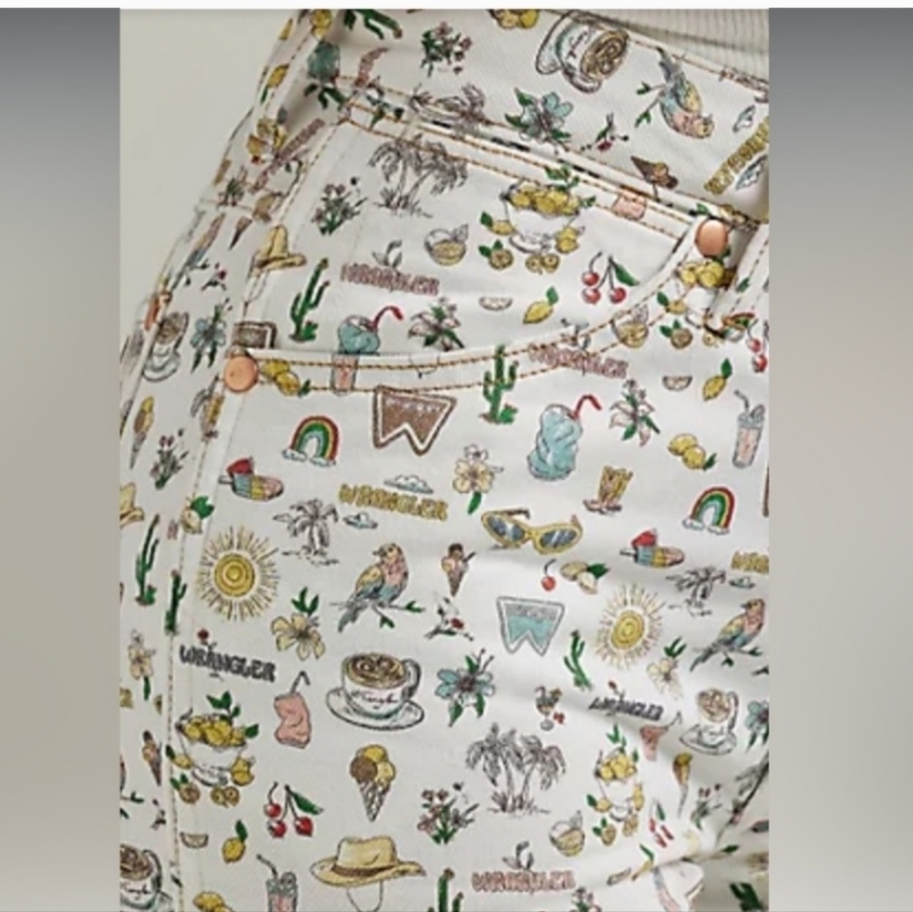 NWT Free People X Wrangler Life's Lemons High Rise Kick Flare Wrocks 672 - Picture 4 of 6